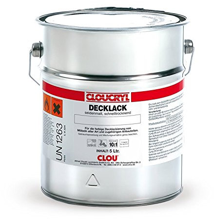Clou Professionnel Clou Cryl Deck Vernis RAL 9010 blanc pur 5 l