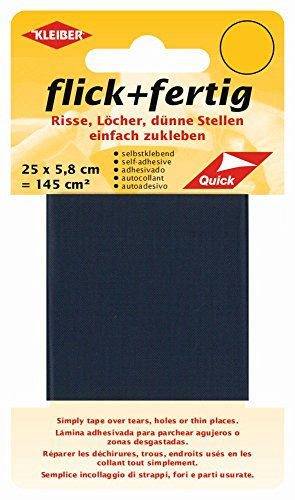 Kleiber - Cinta de reparación de nailon, autoadhesiva, de Flick Plus Fertig, 145 cm², color azul marino