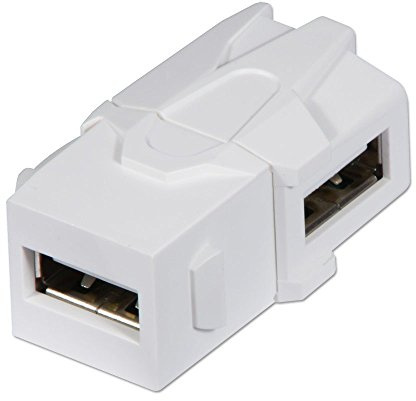 LINDY USB A to A 90 Degree Keystone