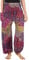 Lofbaz Damen Boho Haremshose Festival Outfit Sommerhose Leicht Yogahose Pumphose Hippie Hose Kleidung Sommer Hosen - Peacock 3 Rosa M