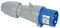 Legrand - Fiche de puissance mâle avec terre 16A - 230V - droite - IP44 - 3 broches