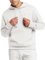 Champion Men's, Powerblend, Fleece Comfortable Hoodie, Sweatshirt (Reg. Or Big & Tall), White C Logo, XXL