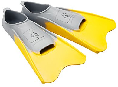 Mad Wave Piscina Color Corto Aletas, Unisex, Pool Colour Short, Amarillo, Size 30-33