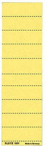 Leitz 1901-15 Blankoschildchen, Karton, 4zeilig, 60 x 21 mm, gelb