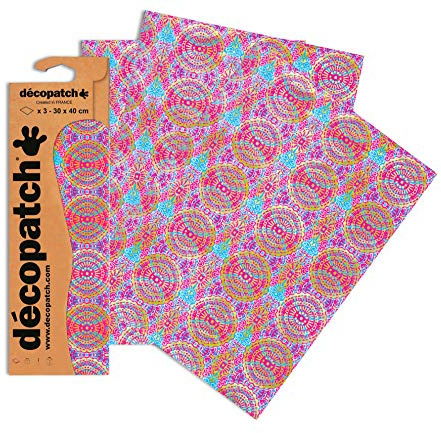 Décopatch C394O 3 Blatt DécopatchPapier N.394 30x40 cm