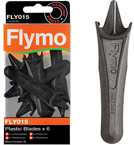 Flymo FLY015 Plastic Lawnmower Blades to Suit Micro Compact 30 - (Pack of 6)