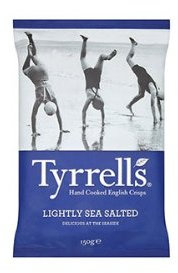 Tyrells Lightly Salted Chips 150 g (Pack of 12)