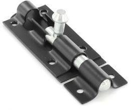 Ironmongery World Garden Gate Shed Sliding Door Tower Bolt Black - 3, 4, 6, 8 Inch - 6 Inch