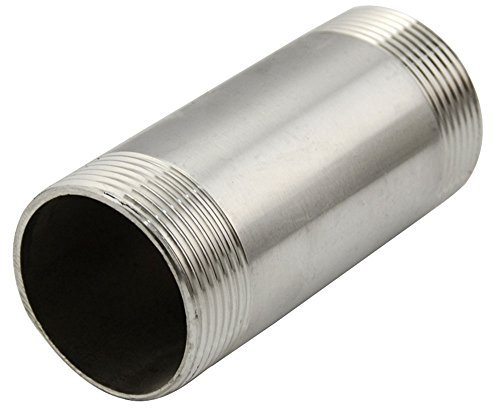 DAN SPEED 2 AG x 2 AG Rohrdoppelnippel 304 Edelstahl Gewindefitting SS304 100MM