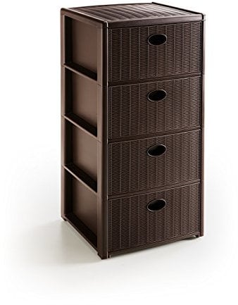 Stefanplast Cassettiera Elegance 4 cassetti, moka