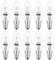 10 x Kerze Eco Halogen Leuchtmittel Glühbirne gedreht 18W = 25W E14 klar warmweiß dimmbar