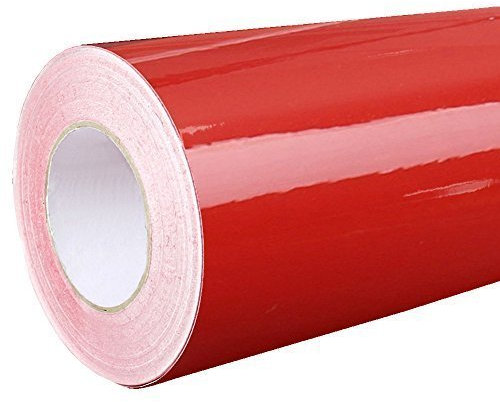 Rapid Teck® 4,75€/m² Glanz Folie - 030 Dunkel Rot - Klebefolie - 5m x 63cm - Folie selbstklebend - Plotterfolie - auch als Moebelfolie