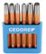 GEDORE Nietzieher und -kopfsetzer-Satz, 6-teiliges Set, gehärtet für Schlagwerkzeuge, im PVC-Halter, 125 B