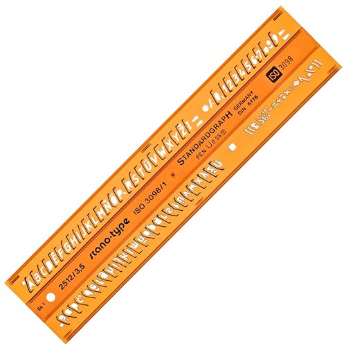 3,5mm KURSIV Schriftschablone Zeichenschablone Technisches Zeichnen Brief Schrift Schablone Zeichenschablone