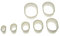 Silikomart Wonder Cakes Collection Teigausstecher, oval, geriffelt, Nylon, 7 Stück