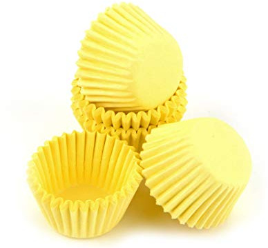 Pralinenkapseln 25mm pastellgelb 100 Stück