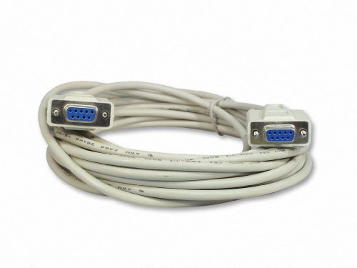 Your Cable Store 25 Foot DB9 9 Pin Serial Port Null Modem Cable Female/Female RS232