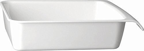 APS 83960 GN 1/2 Schale CASCADE, 32,5 x 26,5 cm, Höhe 7,5 cm, 3,65 Liter, Melamin, weiß
