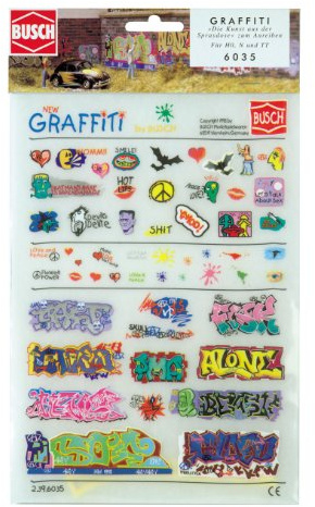 Rub On Graffiti Stickers