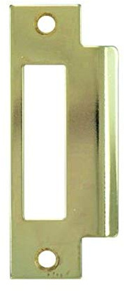 Tuff Stuff Tools 4-7/8 Brass Plated Strike Plate (Large Hole)