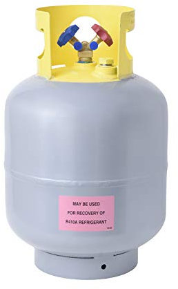 Flame King YSNR501 - Tanque de Cilindro de recuperación de refrigerante de 50 Libras, Color Gris