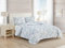 Tommy Bahama - King-Size-Bettwäsche-Set, wendbare Baumwoll-Bettwäsche mit passenden Kissenbezügen, leichte Heimdekoration für alle Jahreszeiten (Beach Bliss Grey, Kingsize)