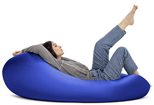 Jaxx Nimbus Therapeutic Sensory Bean Bag Chair – Cloud-Like Adjustable Body Pod Design for Ergonomic Relief and Comfort, Royal Blue