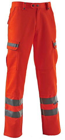 Pulsarail PR336 High Vis Trouser - 50 Waist Regular Leg