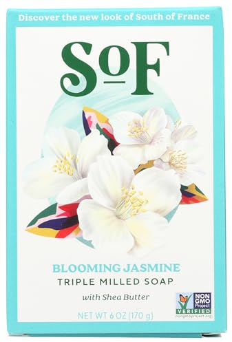 South Of France, Soap Bar Blooming Jasmine, 6 Ounce
