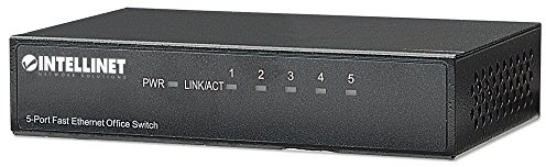 Intellinet Switch Hub ethernet 10/100Mbps 5 Porte Desktop in Metallo
