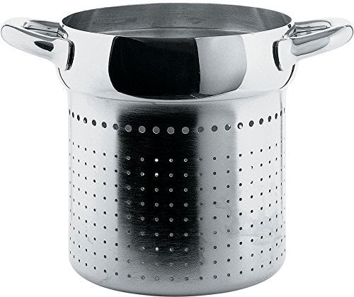 Alessi Mami Colander for Pasta Set, Stainless Steel (SG306), Silver, one size