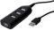 DIGITUS USB-Hub - 4 Ports - High-Speed USB 2.0 - 480 MBit/s - Stromversorgung per USB - Schwarz