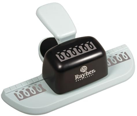 Rayher Hobby 89761000 Bordüren-Stanzer, Spirale- Motivgröße 4,5cm, geeignet für Papier/Karton bis zu 200g/m²