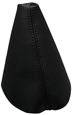 JPstraps - Schaltmanschette Schaltsack Echtes Leder Schwarze Kompatibel mit Seat Toledo (1999-2005) und Seat Leon (1999-2005)
