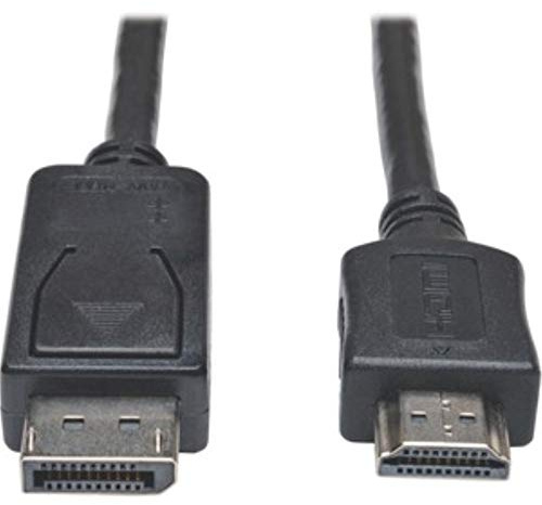 TRIPP LITE DisplayPort to HDMI Cable Adapter, DP to HDMI, Male-to-Male, DP to HDMI, 1080p, HDCP Compatible, 25 Feet / 7.6 Meters, 3-Year Warranty (P582-025)