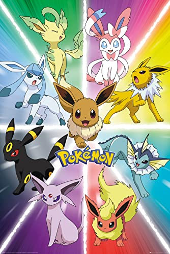 GB eye Pokemon Eevee Evolution Maxi-Poster, Paper, Verschieden, 65 x 3.5 x 3.5 cm