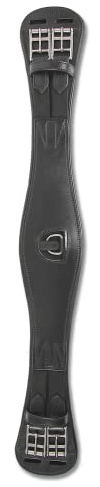 WALDHAUSEN Lederkurzgurt - mit Elastik, 70 cm, schwarz