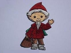 belldessa Sandmännchen AUFNÄHER APPLIKATION BÜGELBILD PATCH (1 Stück, Schneeflocke, Embroidered Patch, Patch, Kinderfreundlich, blau, 2.1 cm x 3.15 cm, Baumwolle oder Polyester)