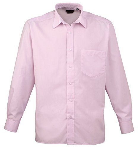 Premier Colours Mens Long Sleeve Poplin Formal Work Shirt