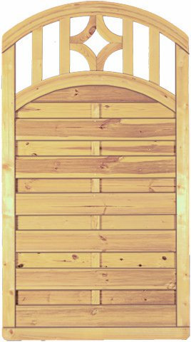 GreenSeason Lamellenzaun Lissabon B100 x H180/160 cm.
