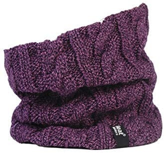 HEAT HOLDERS Damen 1 Pack Heatweavergarn Halswärmer mit Wärmerückhaltungswert 3,5 (One Size, Lila)