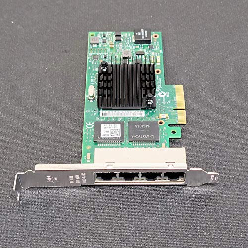 THGMP Dell NIC Intel i350-T4 4-Port PCI-E 2.1 x4 1GbE 4X RJ45 Full-Height P