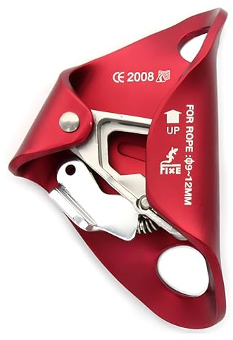 FIXE - Bloqueador de Pecho DOME - Bloqueador de Pecho para Escalada - Complemento Puño Bloqueador - Ranura Autolimpieza - Cuerda 8-12 mm