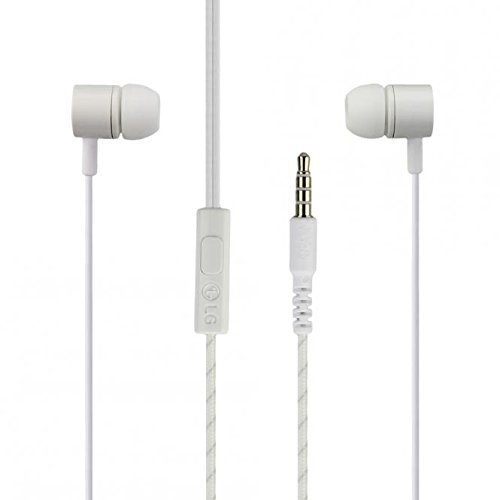 TPC© - Auricolari originali per LG i-sound MC002 (eab64168758) per LG G3, G3S, G4, G5, V10, colore: Bianco