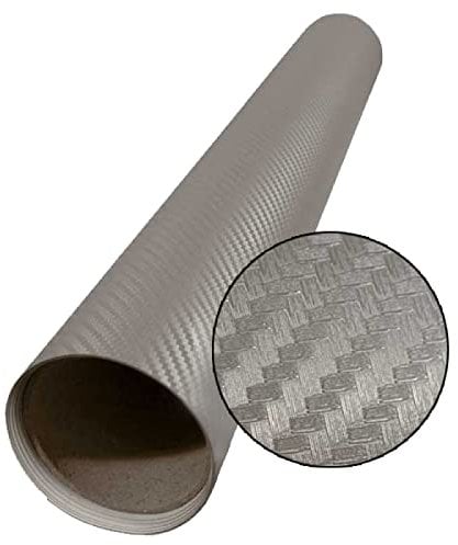 Carbonfolie, silber, 1,52 m x 3,0 m