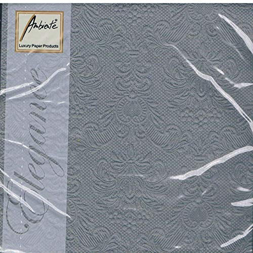 Ambiente - Servietten - Elegance - geprägt - grey / grau