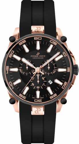 Pierre Petit Herren-Armbanduhr XL Le Mans Chronograph Quarz Silikon P-817F