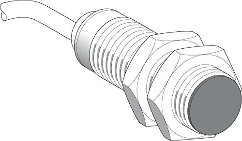 Telemecanique Sensors XS512BSDAL2 XS5 Inductive Sensor, Brass, M12, 35 mm Length, 2 mm Sensing Distance, 12 VDC-24 VDC, 2 m Cable Length