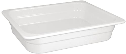 Olympia Kristallon Melamine Gastronorm Dish 1/2 GN 65mm, White