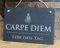 condecoro Schiefertafel Carpe Diem - lebe den Tag Schiefer Schild mit Buddha